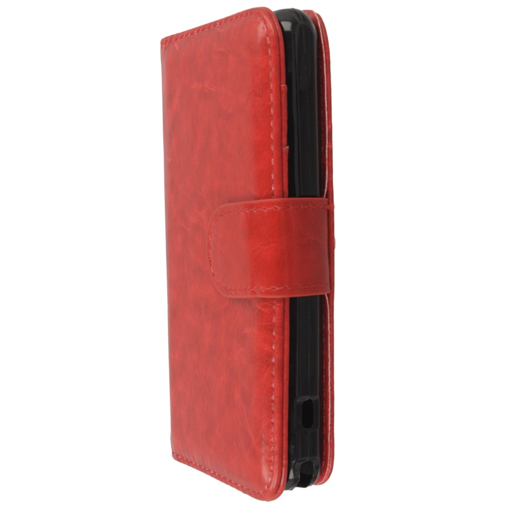Pokrowiec etui Wallet 2w1 Zipper czerwony SONY Xperia Z1 Compact / 6