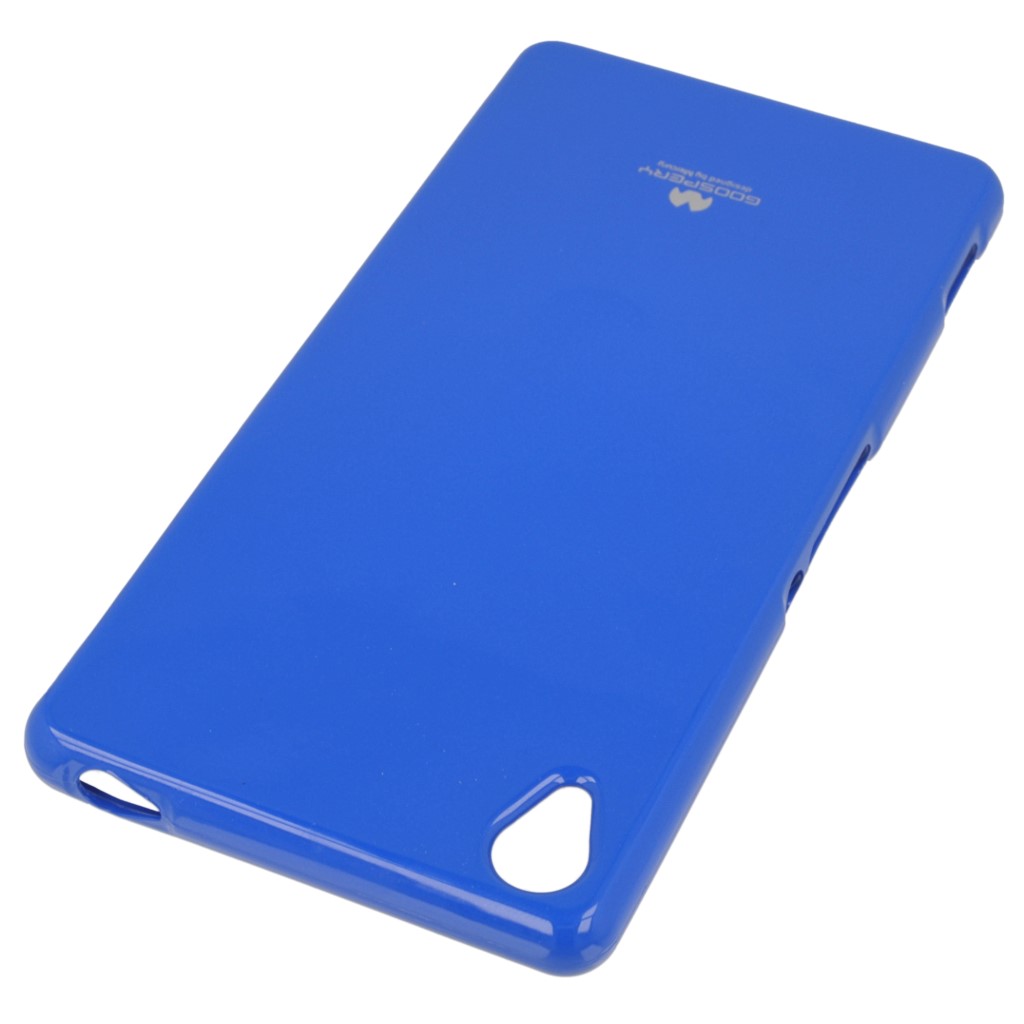 Pokrowiec etui silikonowe Mercury JELLY CASE niebieskie SONY Xperia Z1 Compact / 2