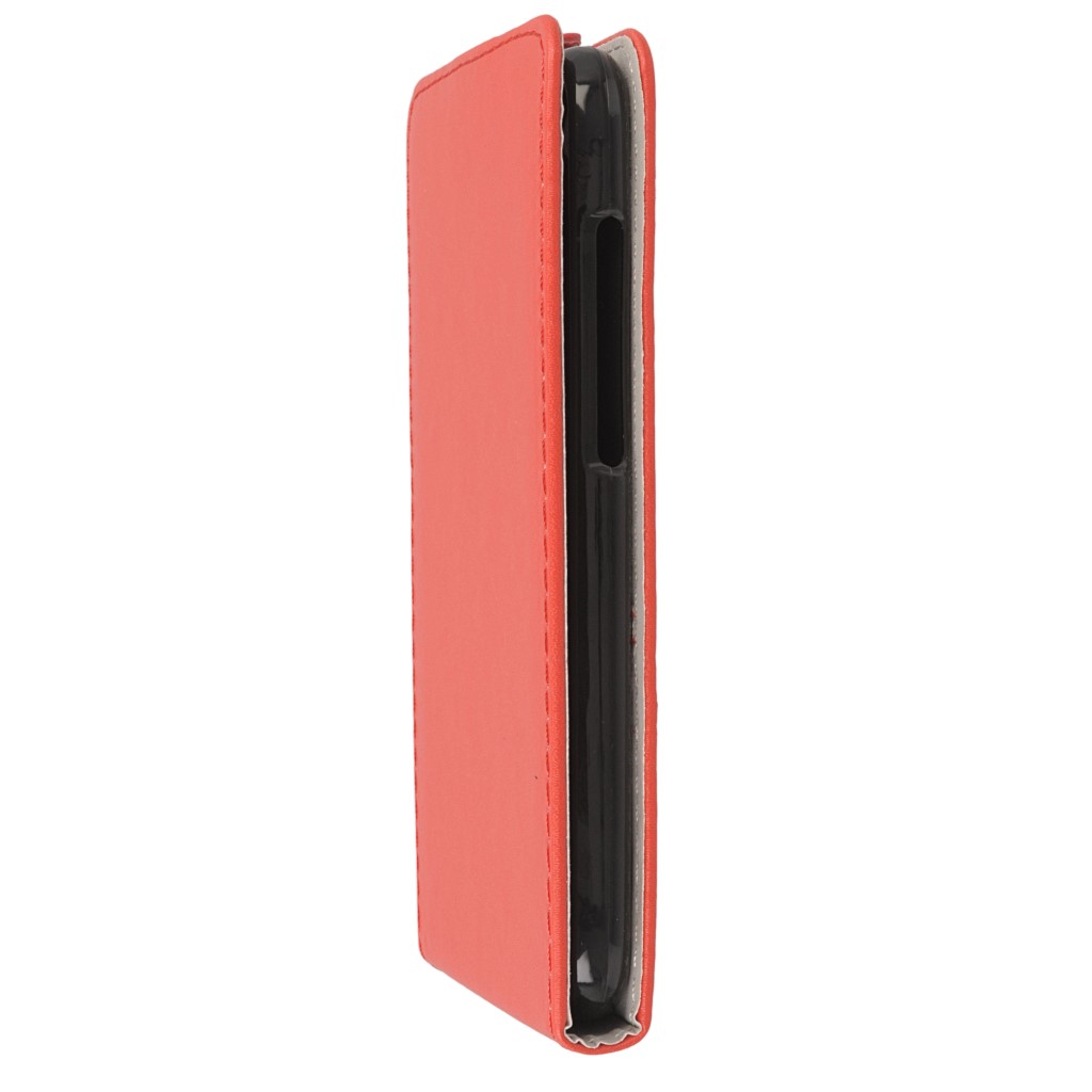 Pokrowiec z klapk� na magnes Prestige Slim Flexi czerwony Wiko Lenny 2 / 7