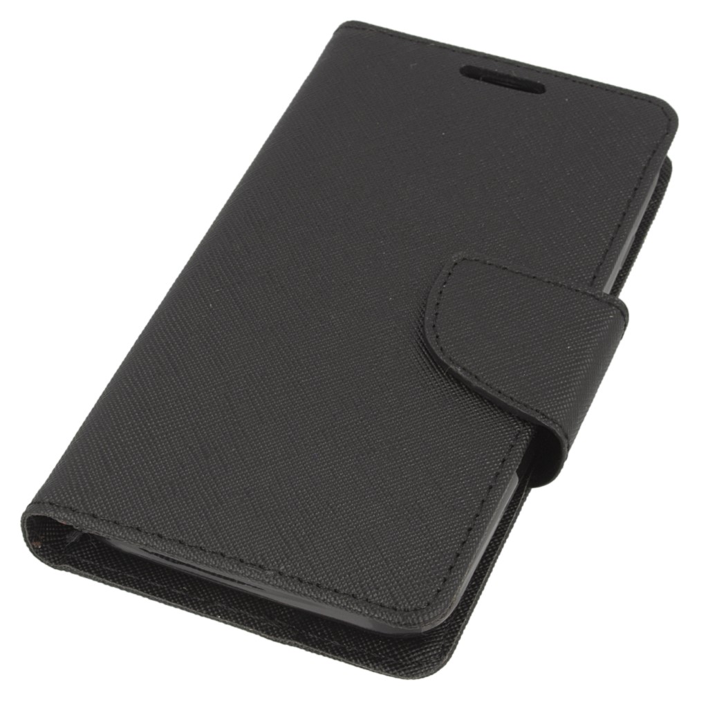 Pokrowiec etui z klapk� na magnes Fancy Case czarne Wiko Sunny / 2