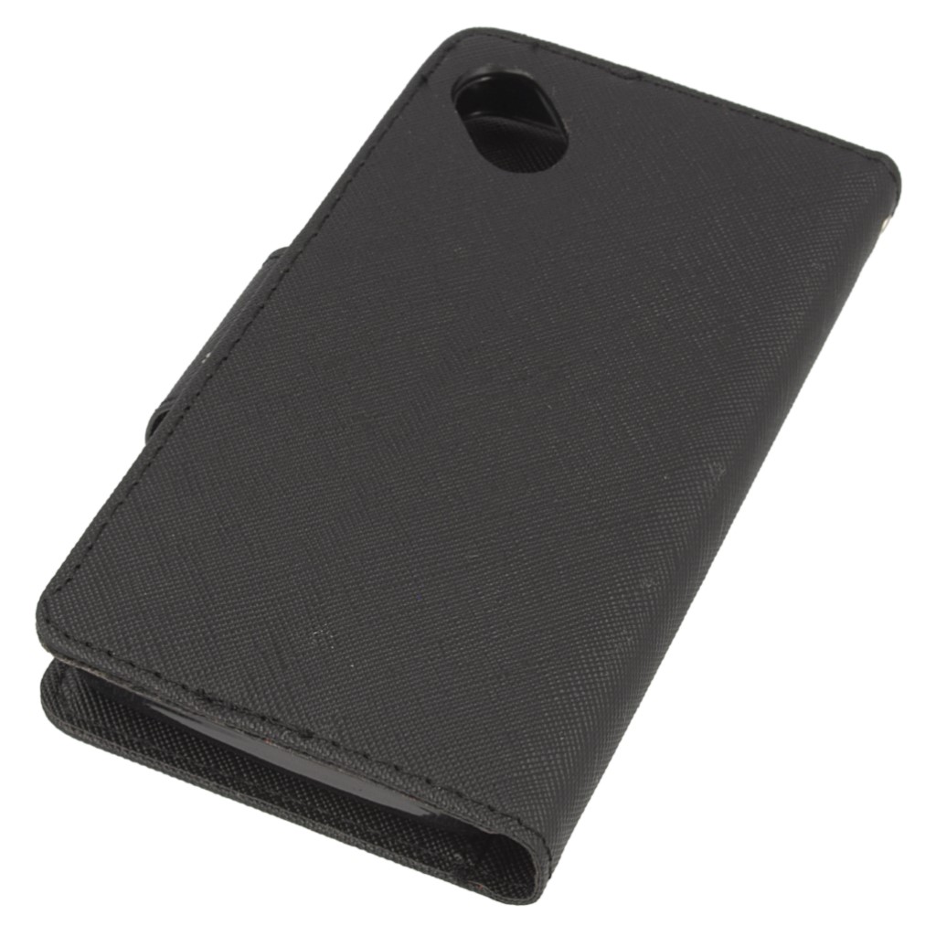 Pokrowiec etui z klapk� na magnes Fancy Case czarne Wiko Sunny / 3
