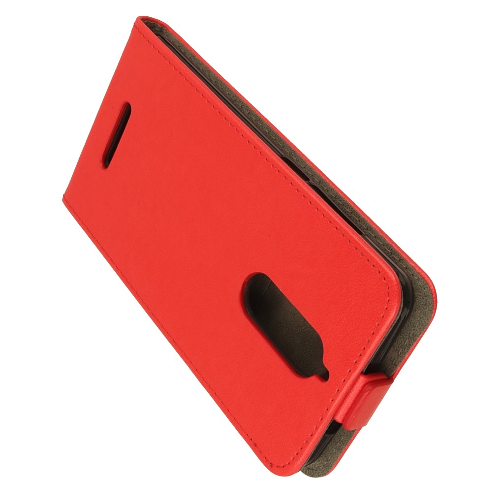 Pokrowiec z klapką na magnes Prestige Slim Flexi czerwony Wiko View / 4 Pokrowiec z klapką na magnes Prestige Slim Flexi czerwony Wiko View / 4