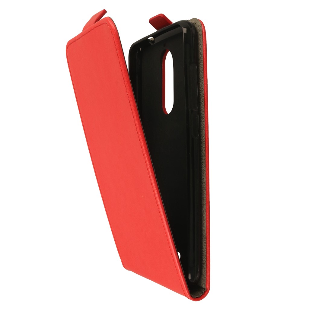 Pokrowiec z klapką na magnes Prestige Slim Flexi czerwony Wiko View / 6 Pokrowiec z klapką na magnes Prestige Slim Flexi czerwony Wiko View / 6