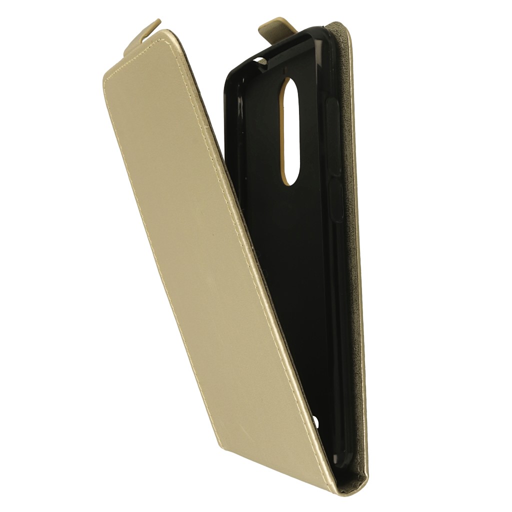 Pokrowiec z klapk� na magnes Prestige Slim Flexi z�oty Wiko View / 6