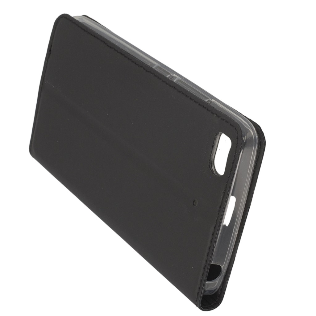 Pokrowiec etui Smart Look Cover z okienkiem czarne Xiaomi Mi 5 / 5
