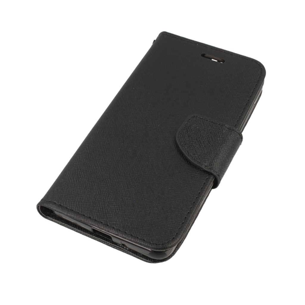 Pokrowiec etui z klapk na magnes Fancy Case czarne Xiaomi Redmi 4A / 2
