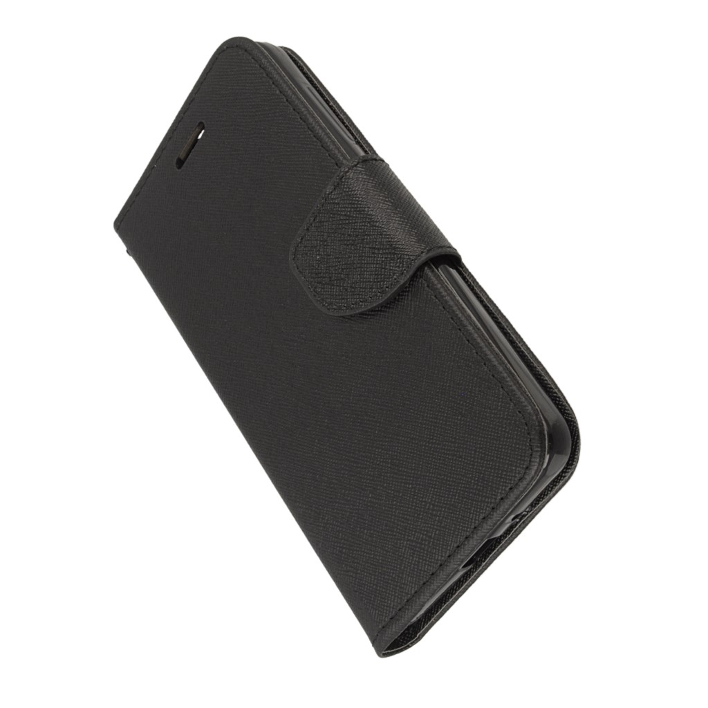 Pokrowiec etui z klapk na magnes Fancy Case czarne Xiaomi Redmi 4A / 4