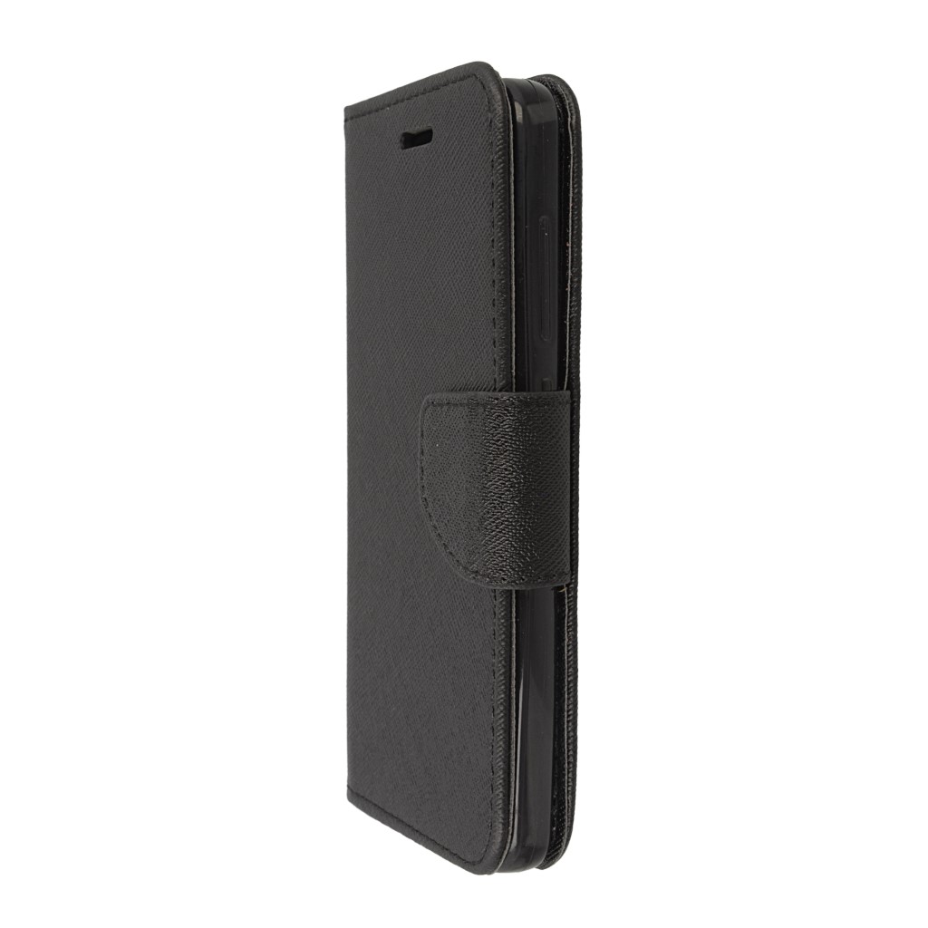 Pokrowiec etui z klapk na magnes Fancy Case czarne Xiaomi Redmi 4A / 7