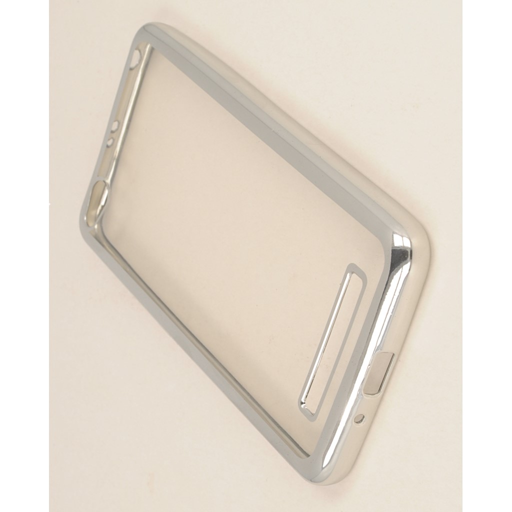 Pokrowiec etui elowe Ultracienkie z ramk srebrne Xiaomi Redmi 4A / 5
