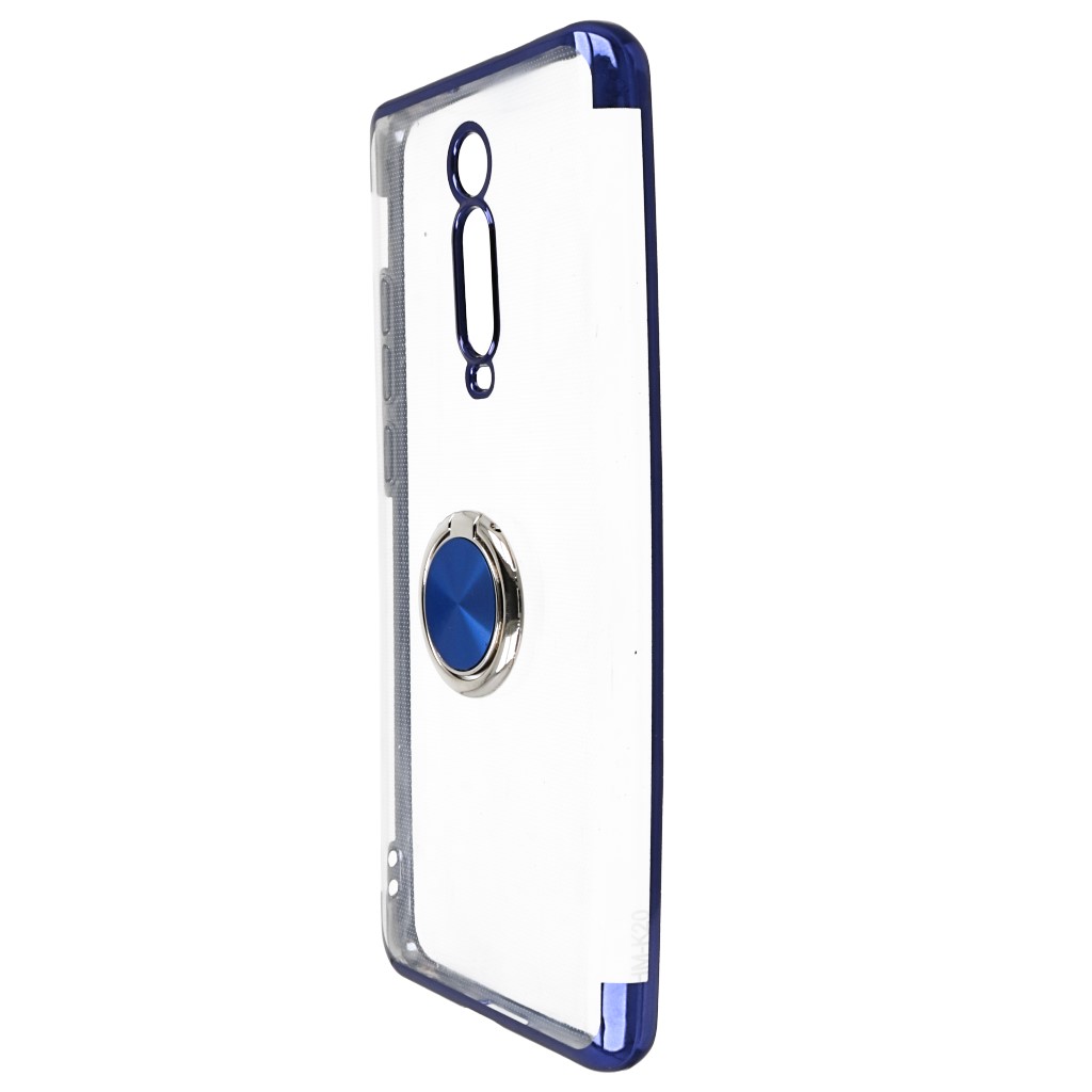 Pokrowiec etui silikonowe Elegance Ring niebieskie Xiaomi Mi 9T / 6