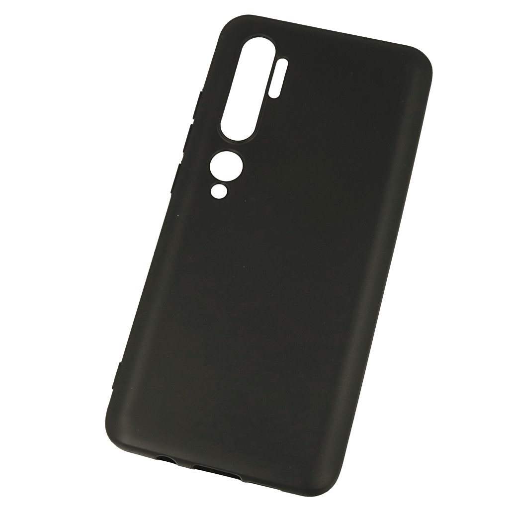 Pokrowiec silikonowe etui BACK CASE matowe czarne Xiaomi Mi Note 10