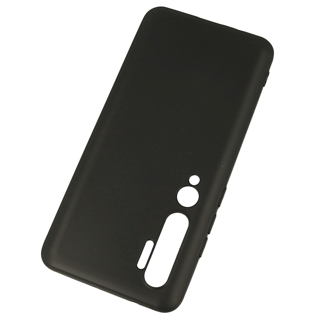 Pokrowiec silikonowe etui BACK CASE matowe czarne Xiaomi Mi Note 10 / 2