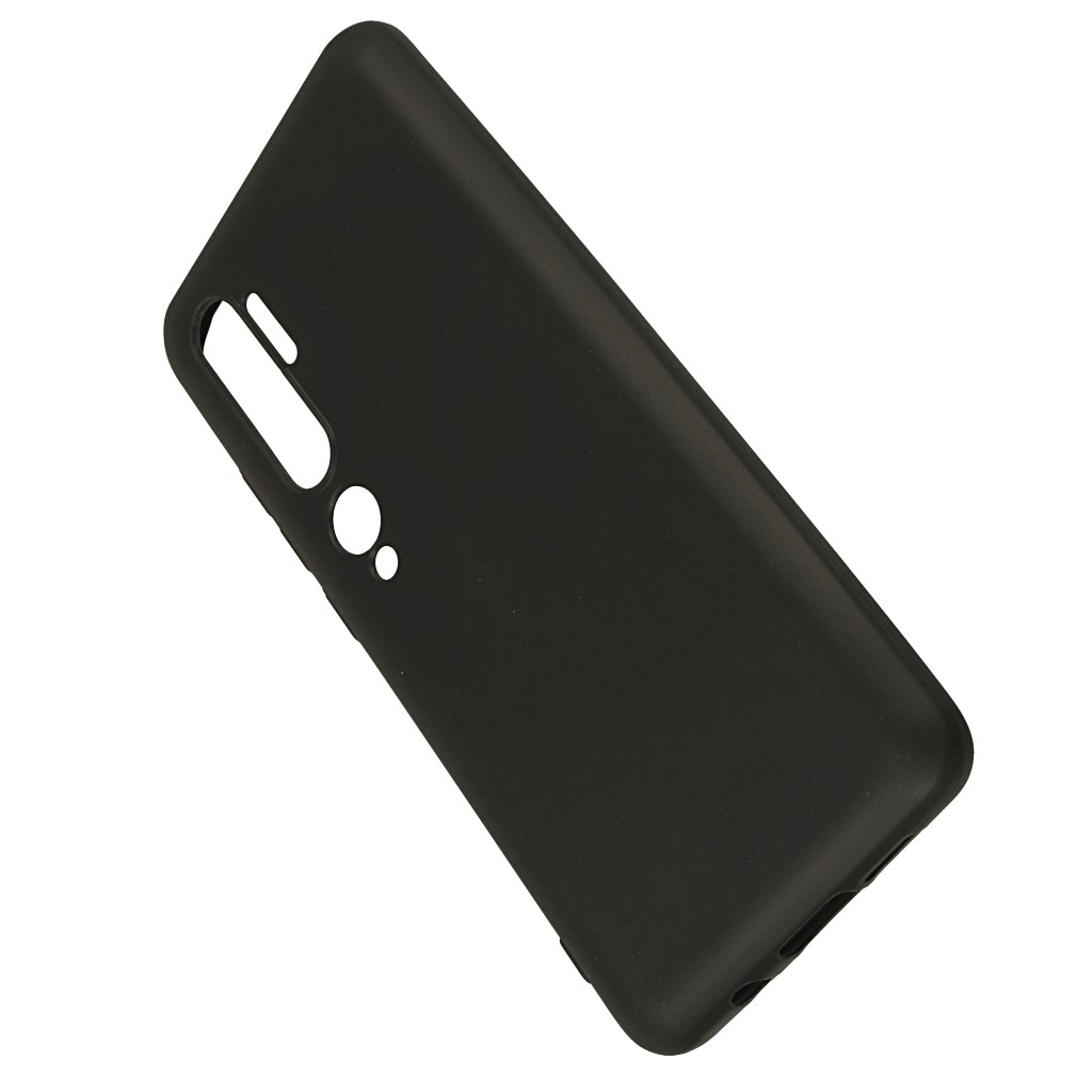 Pokrowiec silikonowe etui BACK CASE matowe czarne Xiaomi Mi Note 10 / 5