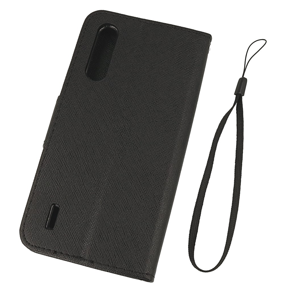 Pokrowiec etui z klapk na magnes Fancy Case czarne Xiaomi Mi 9 Lite / 4