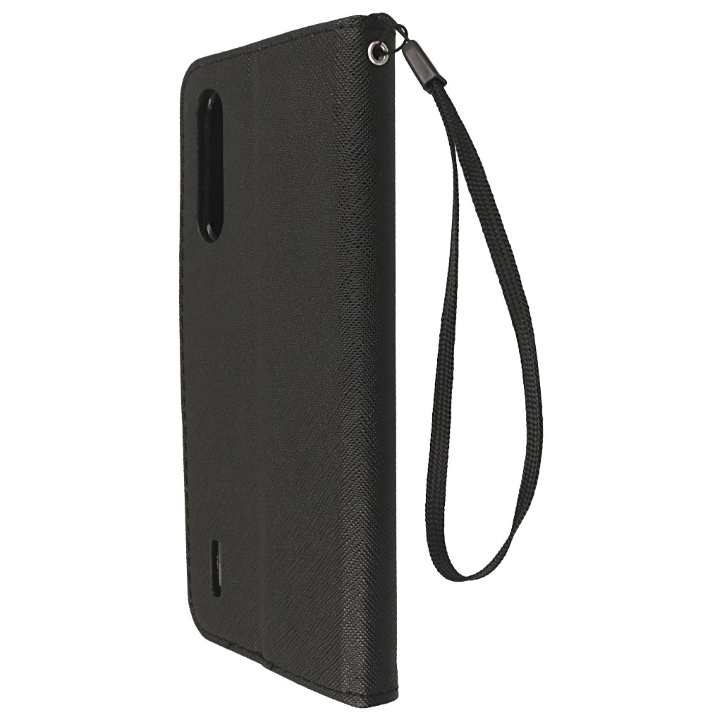 Pokrowiec etui z klapk na magnes Fancy Case czarne Xiaomi Mi 9 Lite / 8