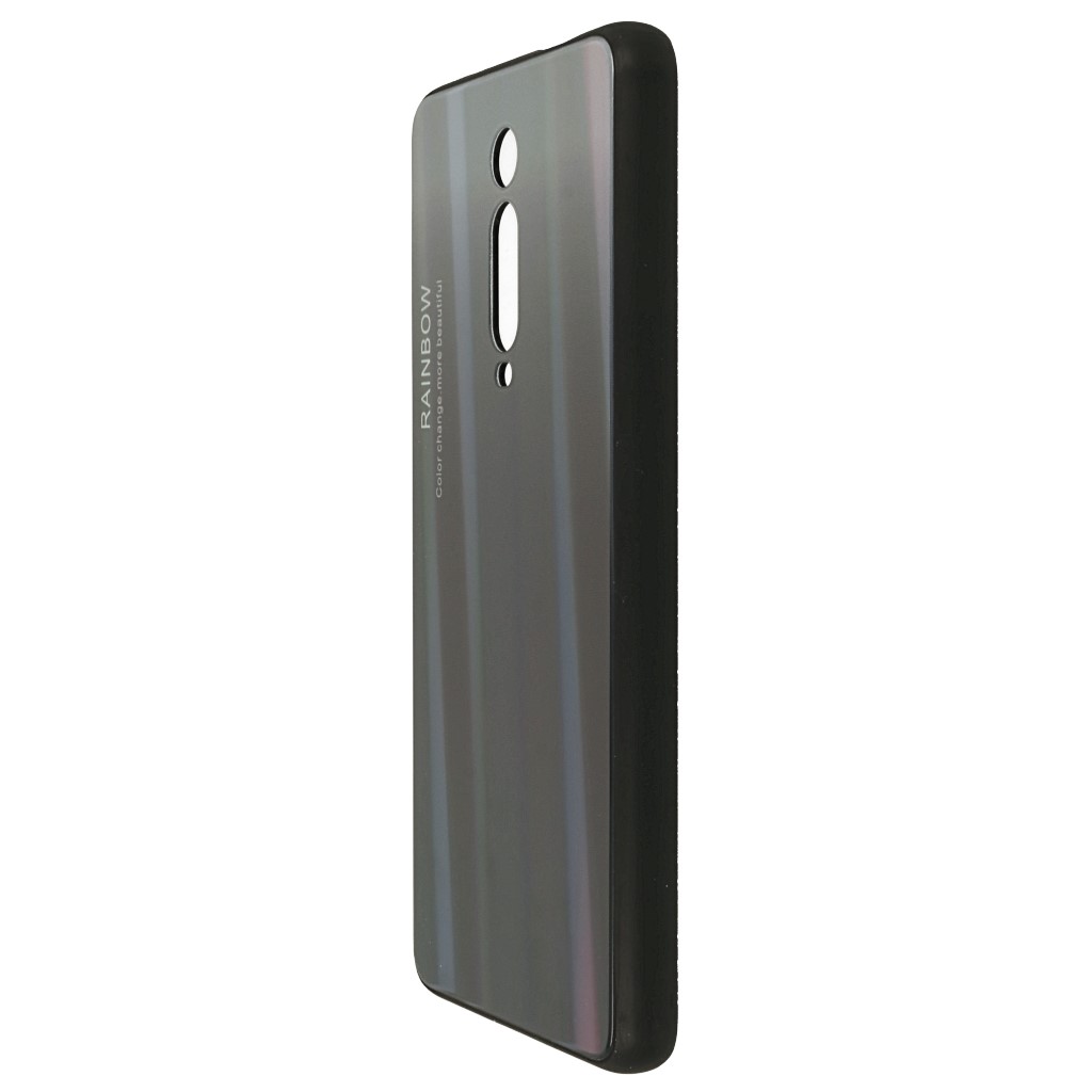 Pokrowiec etui silikonowe Rainbow Case Ombre czarne Xiaomi Mi 9T / 4