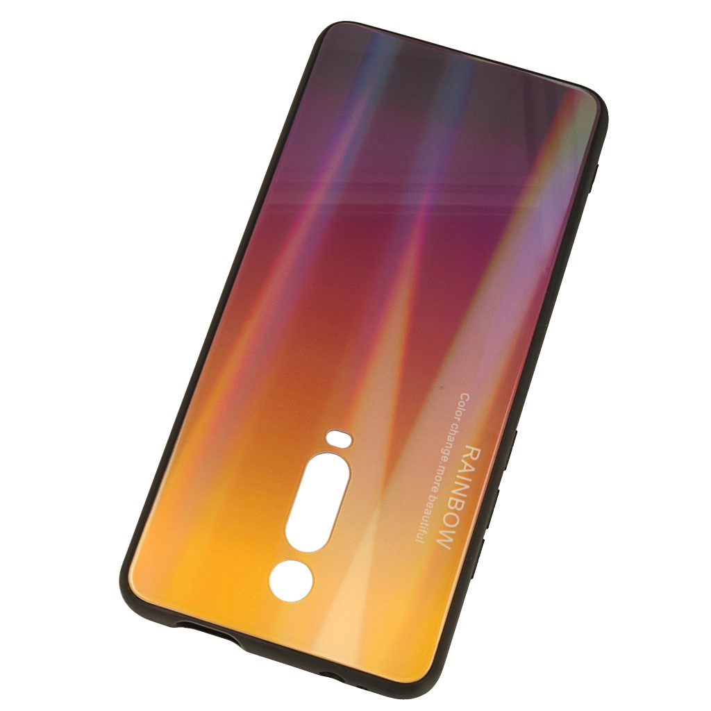 Pokrowiec etui silikonowe Rainbow Case Ombre fioletowe Xiaomi Mi 9T / 2