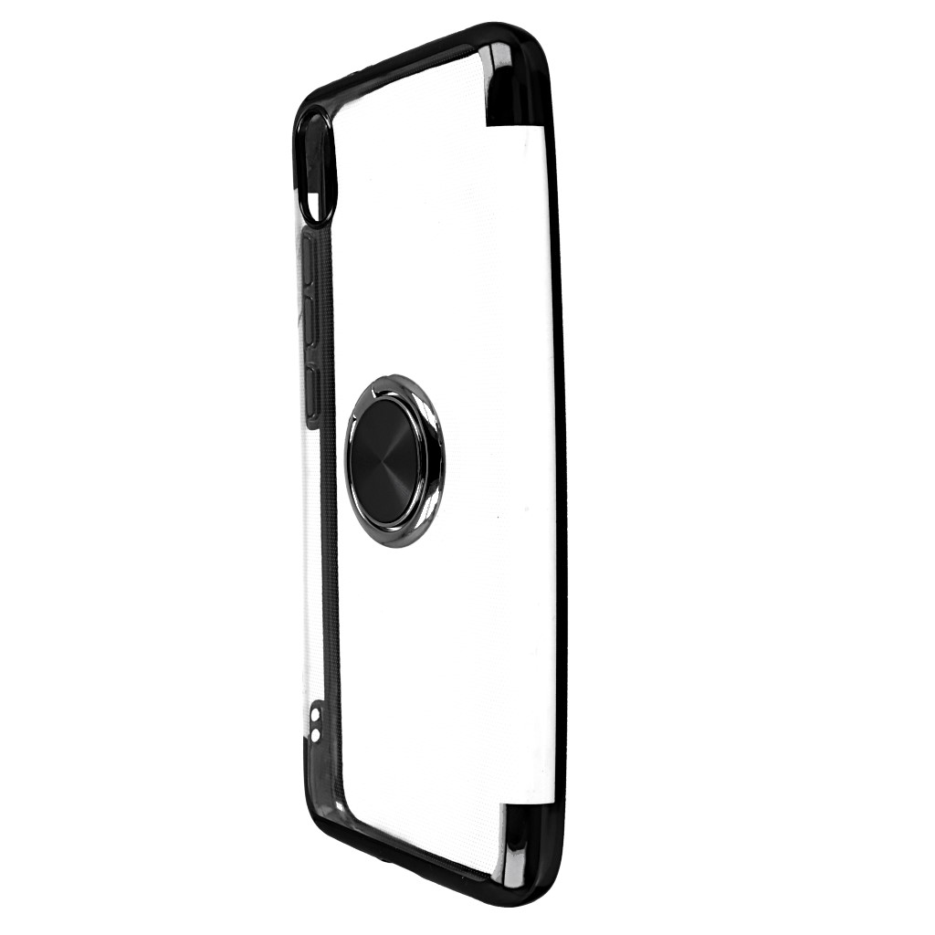 Pokrowiec etui silikonowe Elegance Ring czarne Xiaomi Redmi 7A / 4