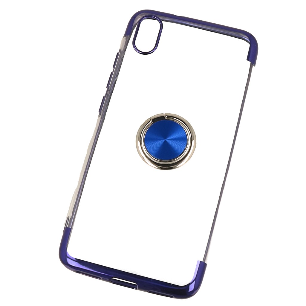 Pokrowiec etui silikonowe Elegance Ring niebieskie Xiaomi Redmi 7A