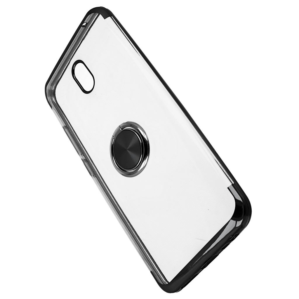 Pokrowiec etui silikonowe Elegance Ring czarne Xiaomi Redmi 8A / 4