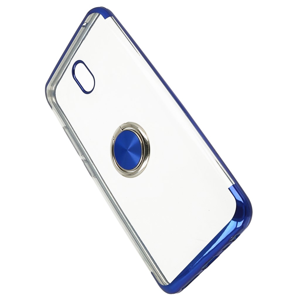 Pokrowiec etui silikonowe Elegance Ring niebieskie Xiaomi Redmi 8A / 4