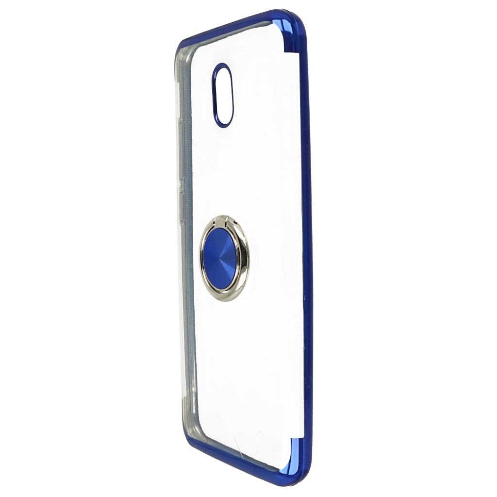 Pokrowiec etui silikonowe Elegance Ring niebieskie Xiaomi Redmi 8A / 5