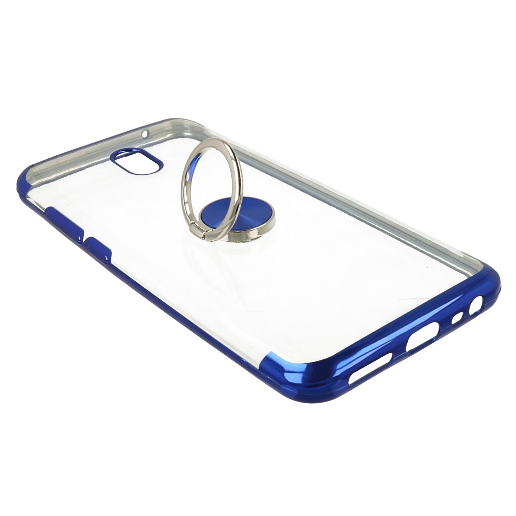 Pokrowiec etui silikonowe Elegance Ring niebieskie Xiaomi Redmi 8A / 6