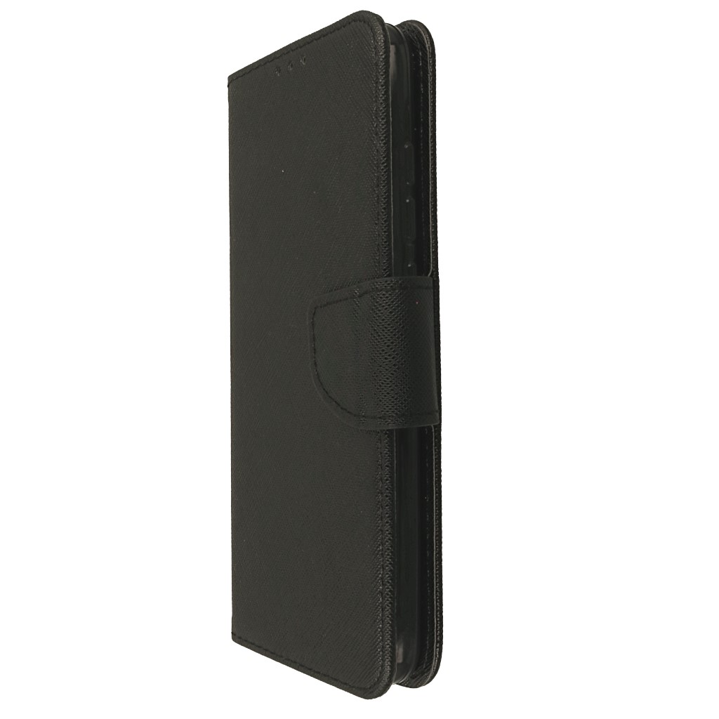 Pokrowiec etui z klapk na magnes Fancy Case czarne Xiaomi Redmi 8A / 7