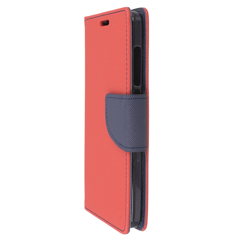 Pokrowiec etui z klapk na magnes Fancy Case czerwono-granatowe Xiaomi Mi4C / 6