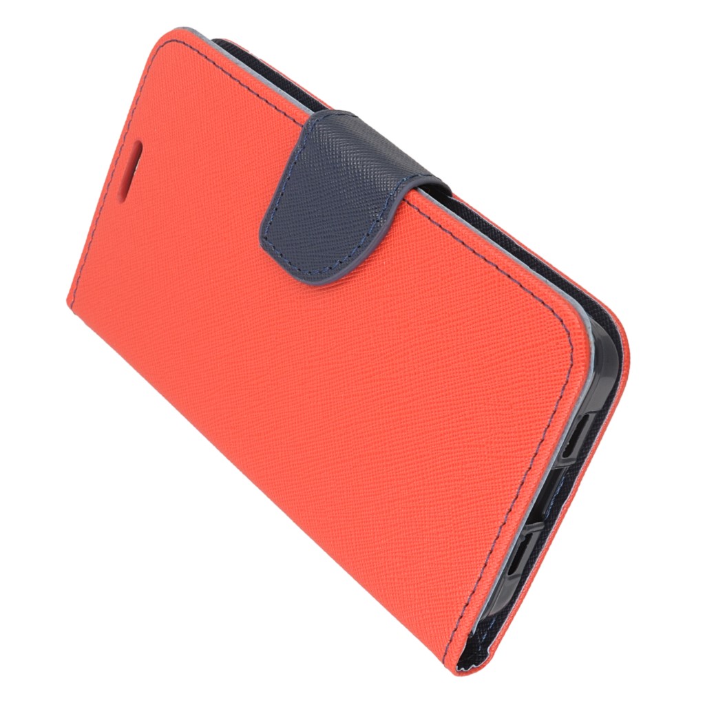 Pokrowiec etui z klapk na magnes Fancy Case czerwono-granatowe Xiaomi Mi 5 / 5