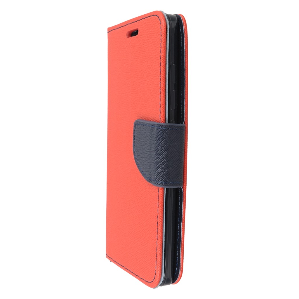 Pokrowiec etui z klapk na magnes Fancy Case czerwono-granatowe Xiaomi Mi 5 / 6