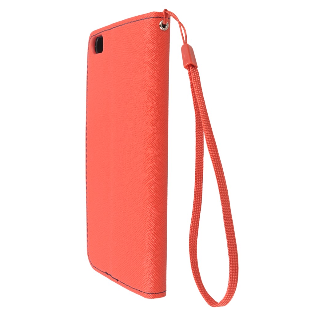 Pokrowiec etui z klapk na magnes Fancy Case czerwono-granatowe Xiaomi Mi 5 / 7