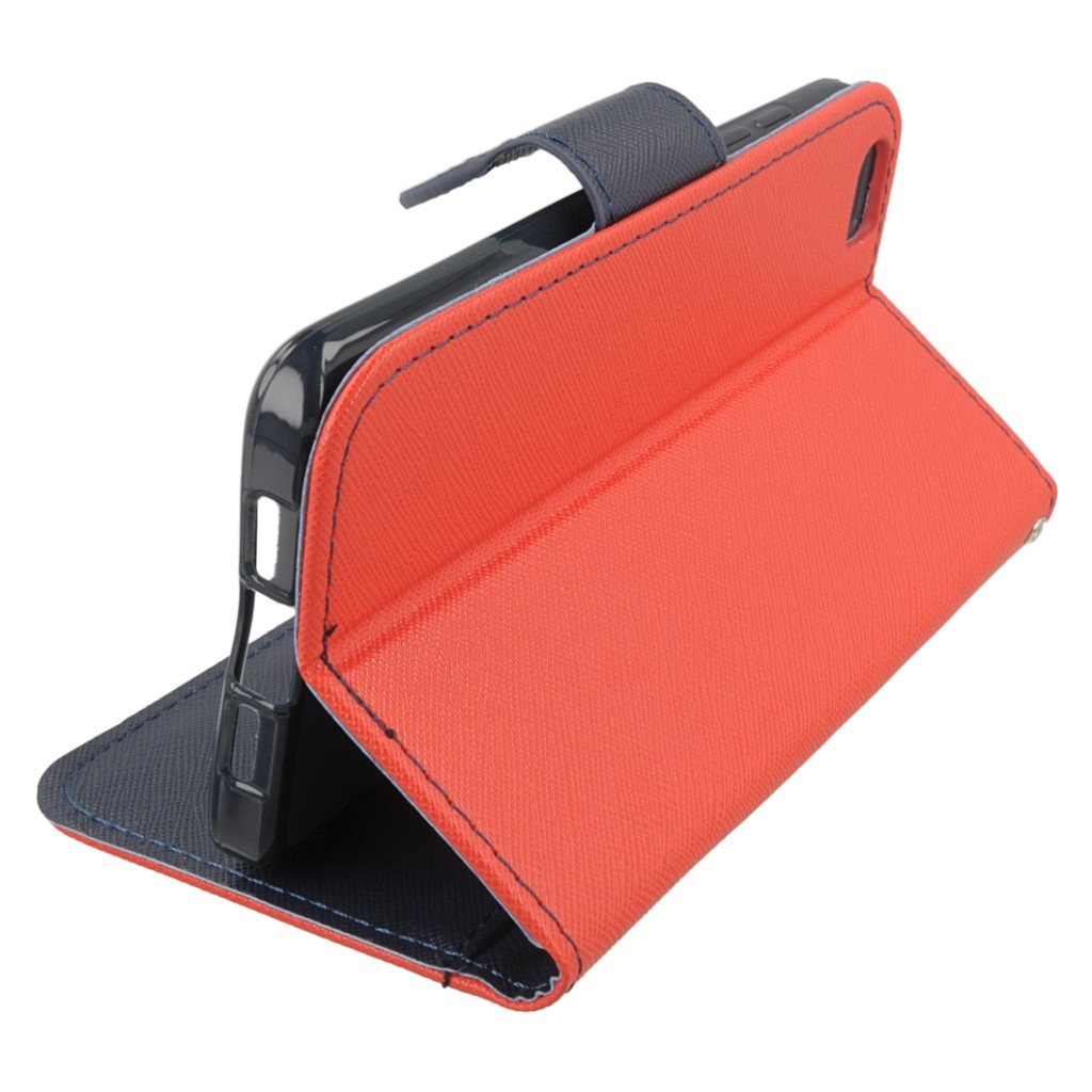 Pokrowiec etui z klapk na magnes Fancy Case czerwono-granatowe Xiaomi Mi 5 / 8