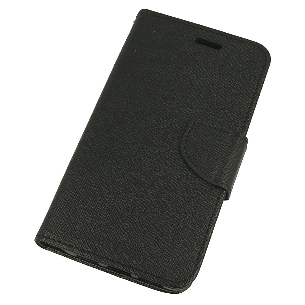 Pokrowiec etui z klapk na magnes Fancy Case czarne Xiaomi Mi 5s / 2