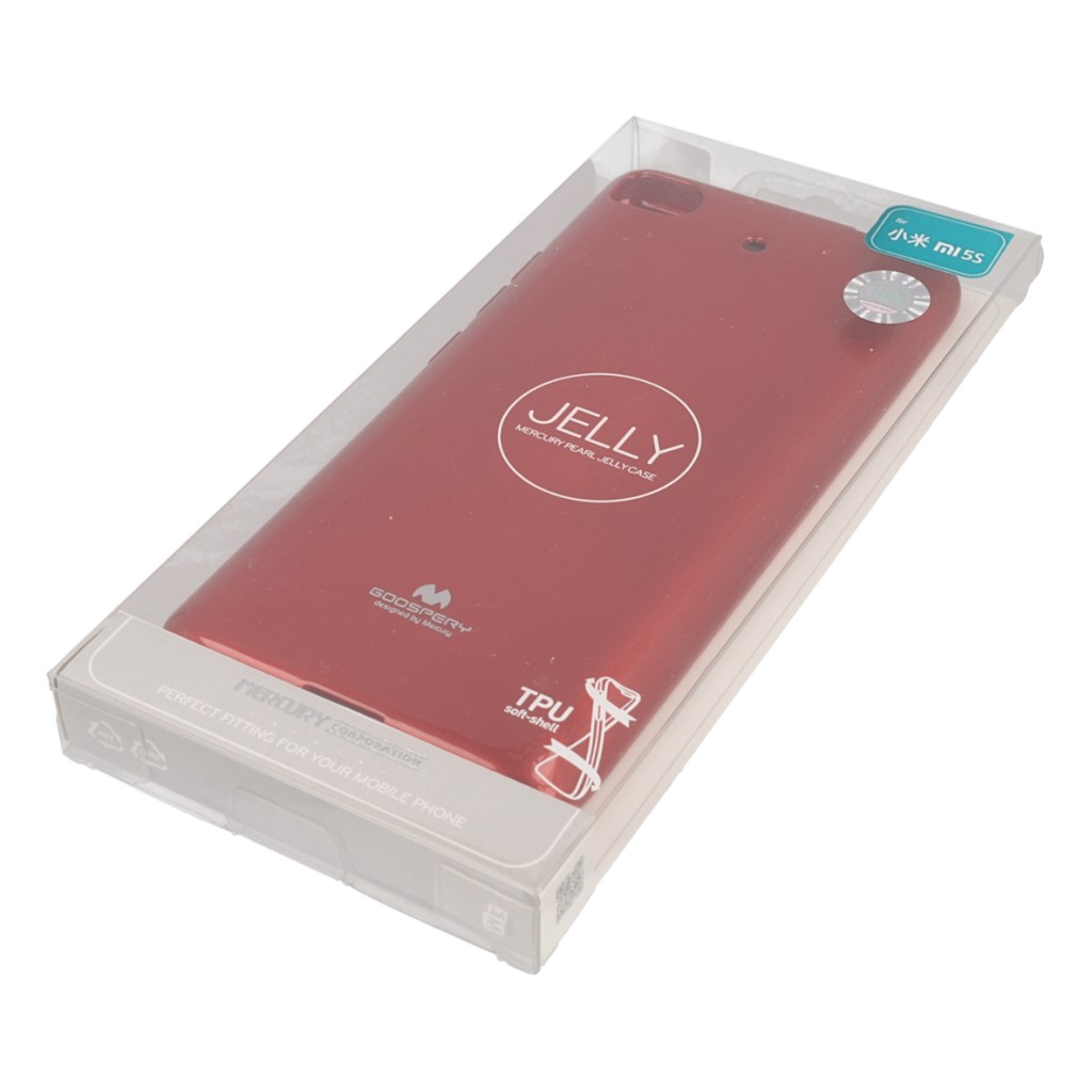 Pokrowiec etui silikonowe Mercury JELLY CASE czerwone Xiaomi Mi 5s / 8