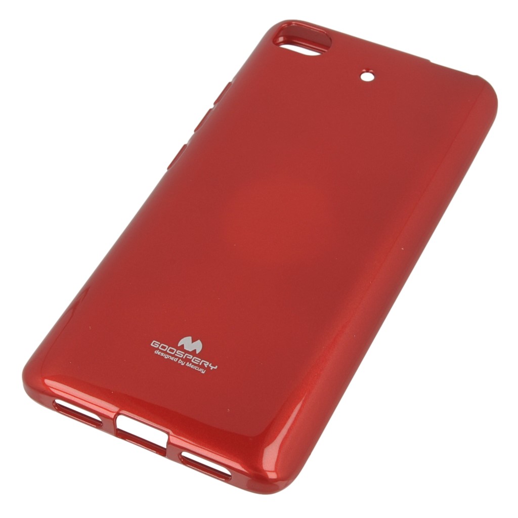 Pokrowiec etui silikonowe Mercury JELLY CASE czerwone Xiaomi Mi 5s