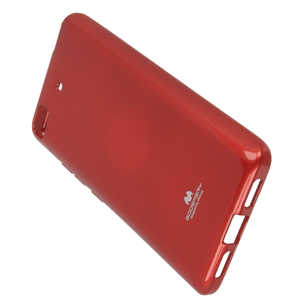 Pokrowiec etui silikonowe Mercury JELLY CASE czerwone Xiaomi Mi 5s / 5