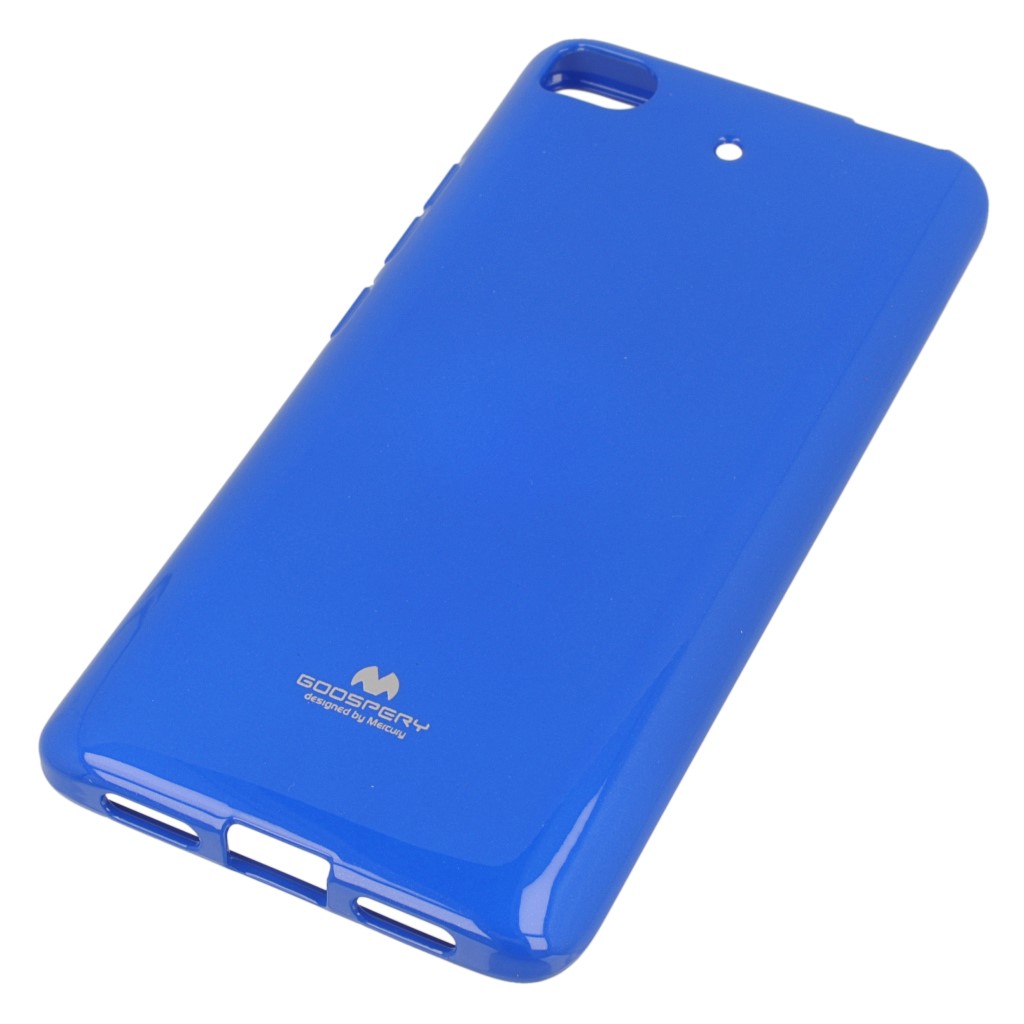 Pokrowiec etui silikonowe Mercury JELLY CASE niebieskie Xiaomi Mi 5s