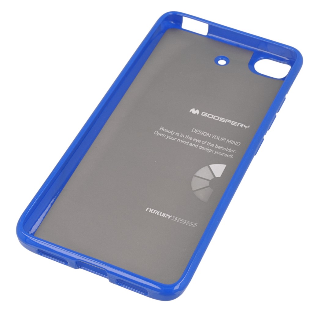 Pokrowiec etui silikonowe Mercury JELLY CASE niebieskie Xiaomi Mi 5s / 3