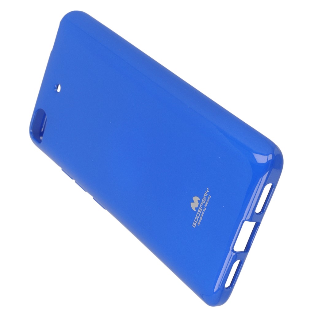 Pokrowiec etui silikonowe Mercury JELLY CASE niebieskie Xiaomi Mi 5s / 5