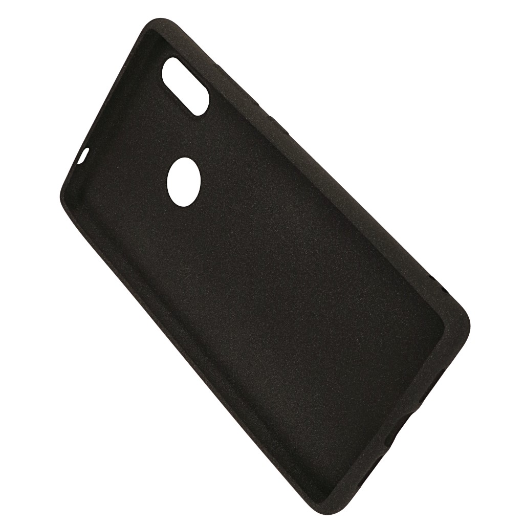 Pokrowiec etui silikonowe Plush Case czarne Xiaomi Mi 7 / 3