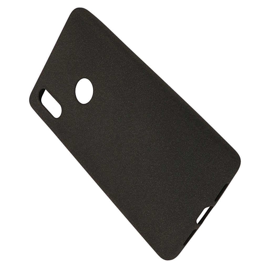 Pokrowiec etui silikonowe Plush Case czarne Xiaomi Mi 7 / 4