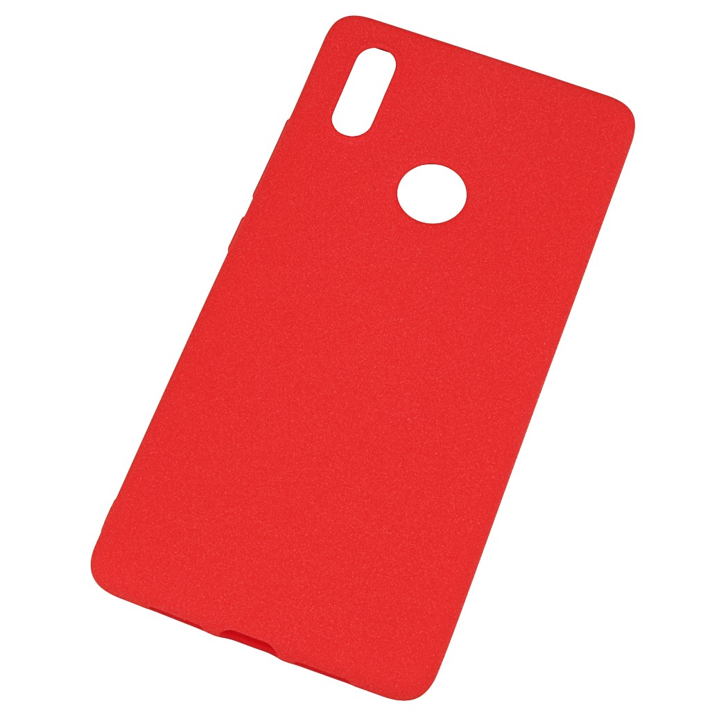 Pokrowiec etui silikonowe Plush Case czerwone Xiaomi Mi 7