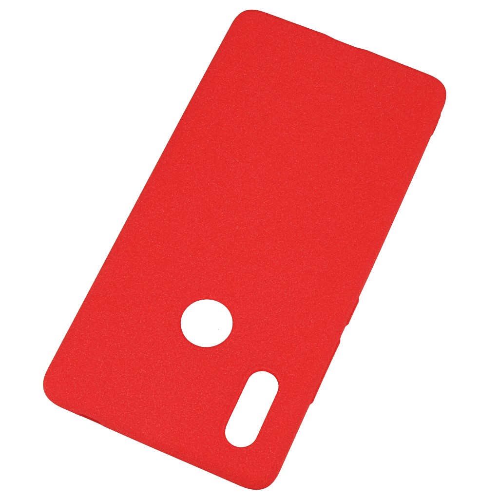 Pokrowiec etui silikonowe Plush Case czerwone Xiaomi Mi 7 / 2