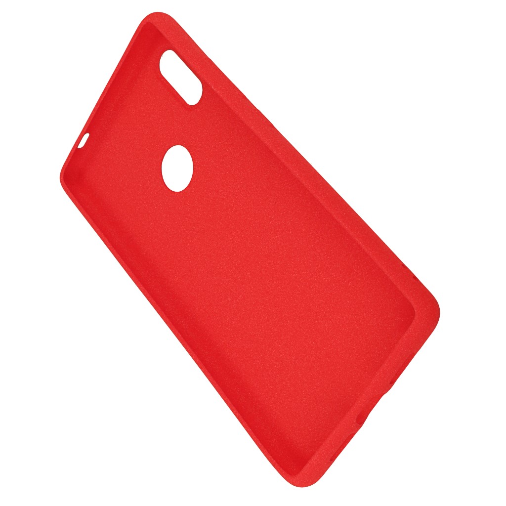 Pokrowiec etui silikonowe Plush Case czerwone Xiaomi Mi 7 / 3