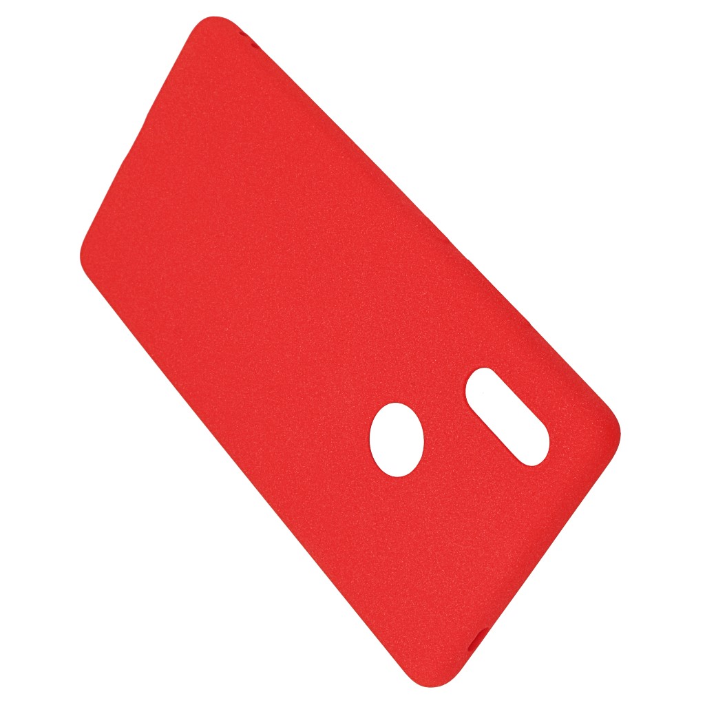 Pokrowiec etui silikonowe Plush Case czerwone Xiaomi Mi 7 / 4