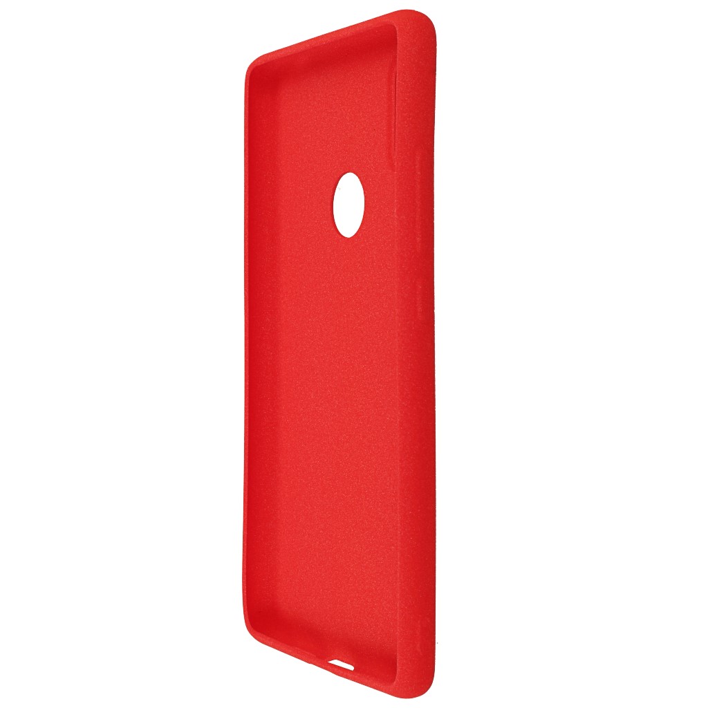 Pokrowiec etui silikonowe Plush Case czerwone Xiaomi Mi 7 / 6