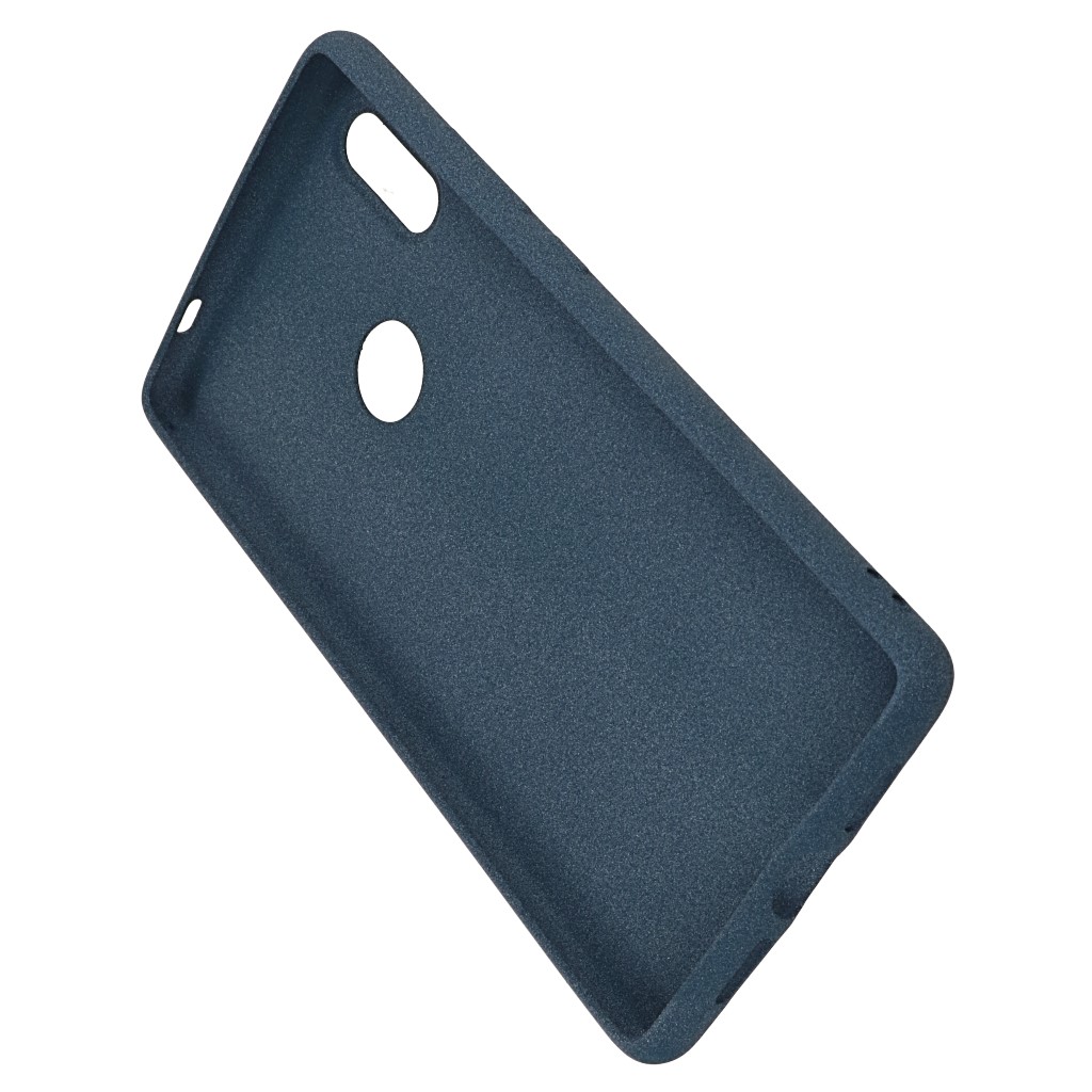 Pokrowiec etui silikonowe Plush Case niebieskie Xiaomi Mi 7 / 4