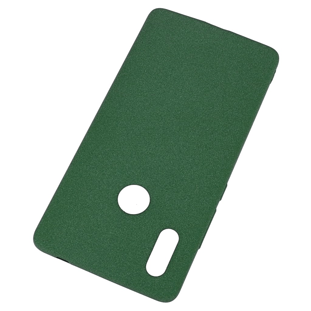 Pokrowiec etui silikonowe Plush Case zielone Xiaomi Mi 7 / 2