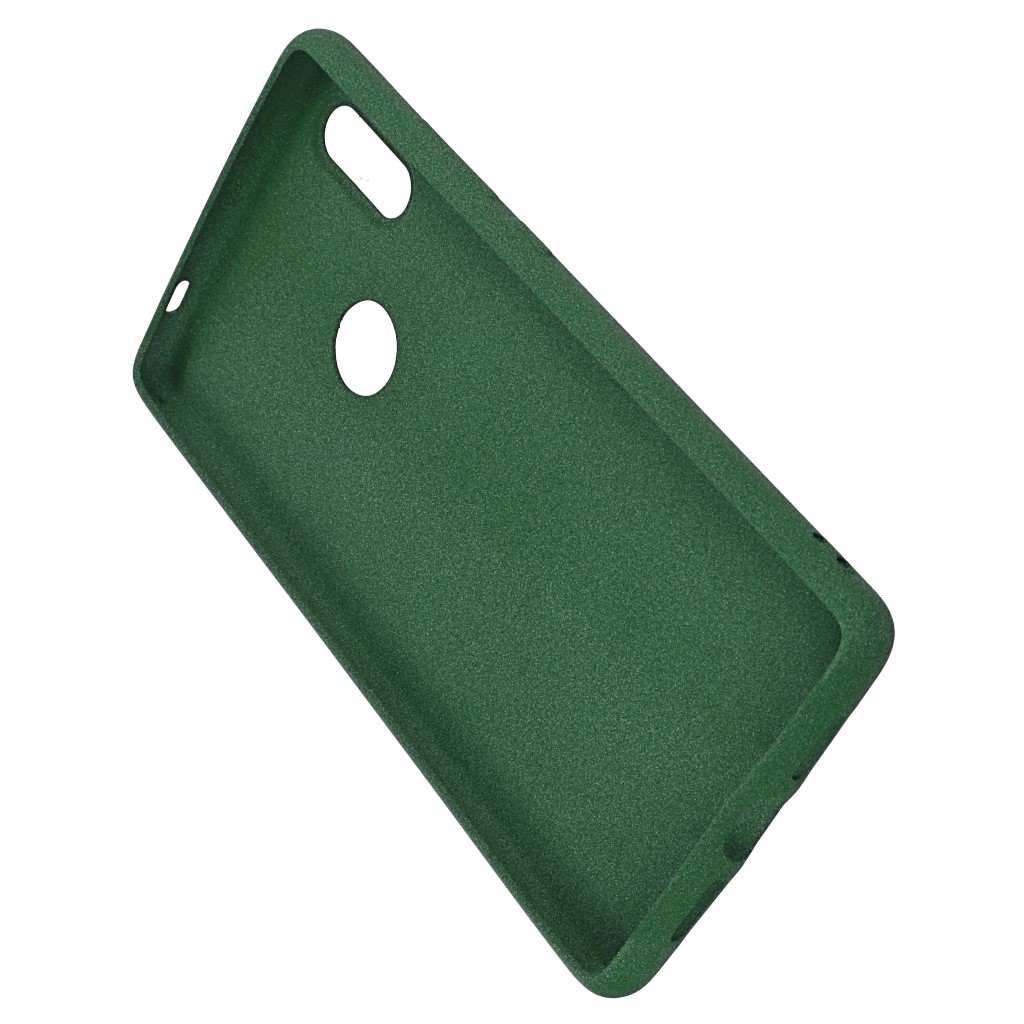 Pokrowiec etui silikonowe Plush Case zielone Xiaomi Mi 7 / 4